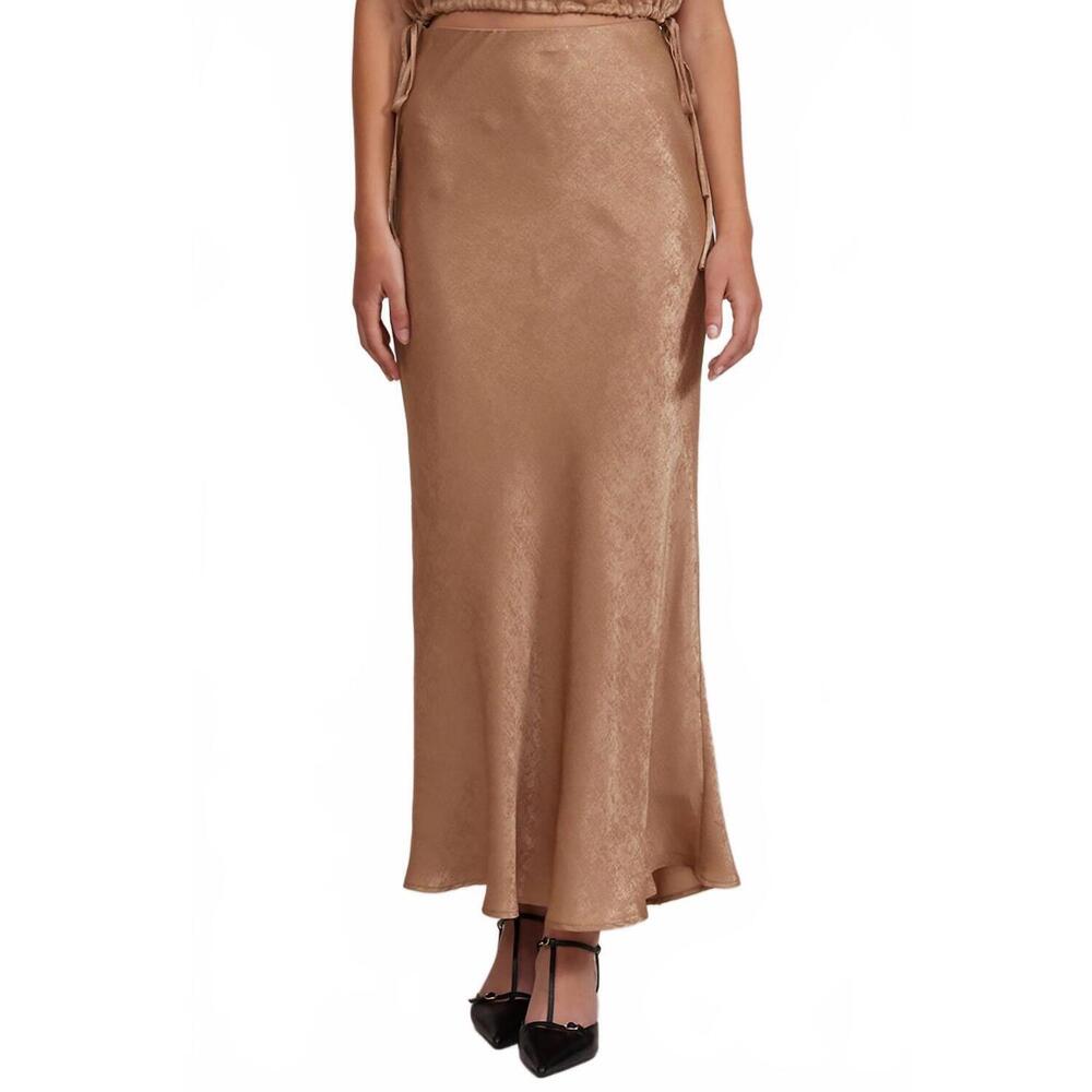 NEW LUCY PARIS katianna maxi skirt in gold